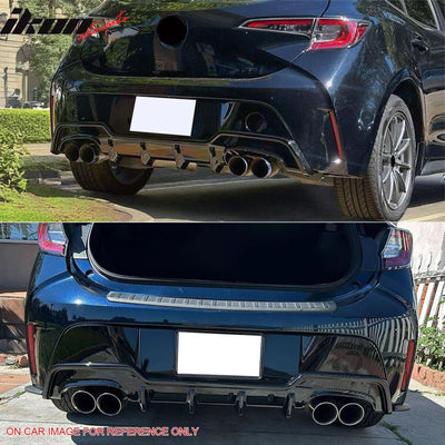 2019-2022 Toyota Corolla E210 Hatchback Matte Black Rear Diffuser ABS