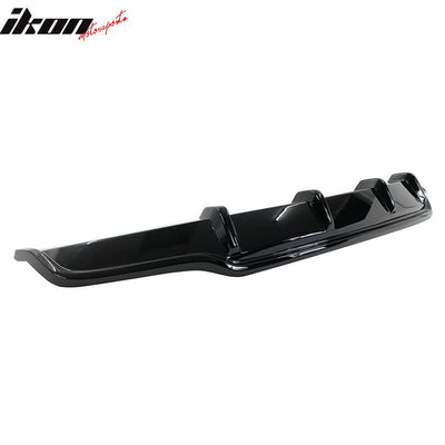2017-2023 Tesla Model 3 Rear Bumper Diffuser V Style #PBSB Black
