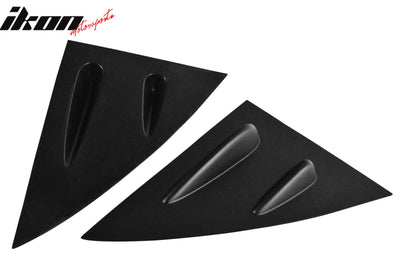 2014-2019 Benz W117 C117 CLS-Class 4Dr Matte Black Side Window Louvers