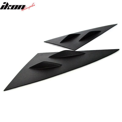 2014-2019 Benz W117 C117 CLS-Class 4Dr Matte Black Side Window Louvers