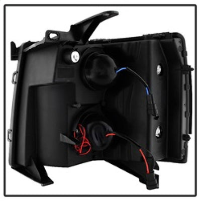 SPYDER Xtune Chevy Silverado 1500/2500/3500 07-13 Projector Headlights Black PRO-JH-CS07-LED-BK 9027796