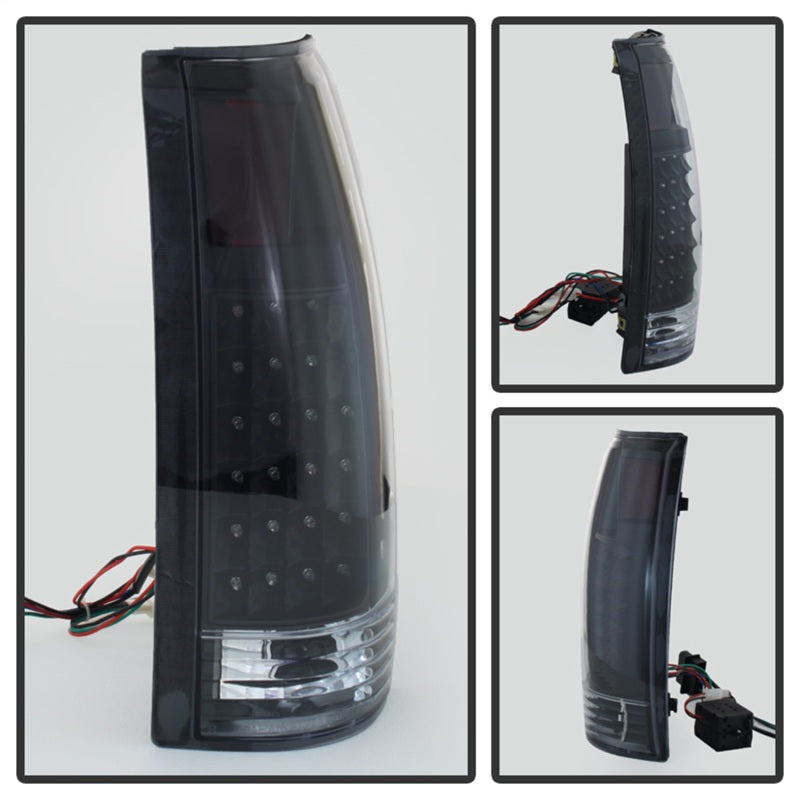 xTune Yukon Denali 99-00 LED Tail Lights Black ALT-JH-CCK88-LED-BK