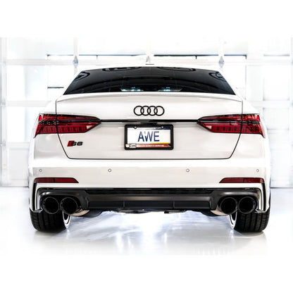 AWE Tuning 19-23 Audi C8 S6/S7 2.9T V6 AWD Track Edition Exhaust - Diamond Black Tips