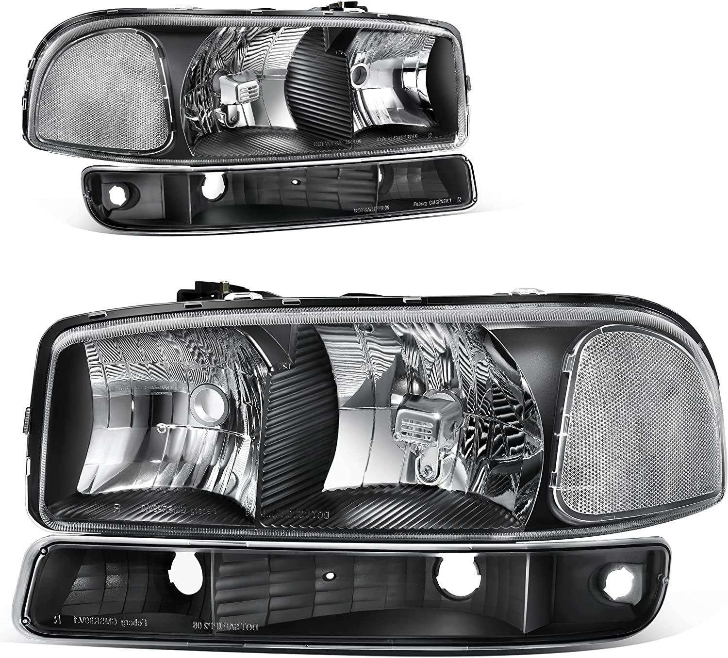 AmeriLite 2013-2015 Altima 4Dr Sedan Replacement Headlights Pair Halogen Type - Driver and Passenger Side