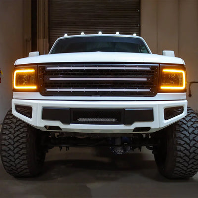 AlphaRex 92-96 Ford F-Series/Bronco LUXX-Series LED Projector Headlights Alpha-Black