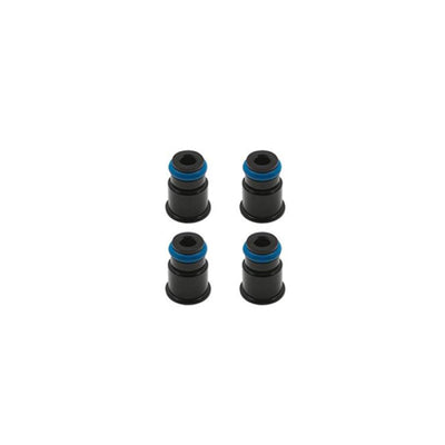 BLOX Racing 14mm Adapter Top (1/2in) w/Viton O-Ring & Retaining Clip (Set of 4) BXEF-AT-14S-4