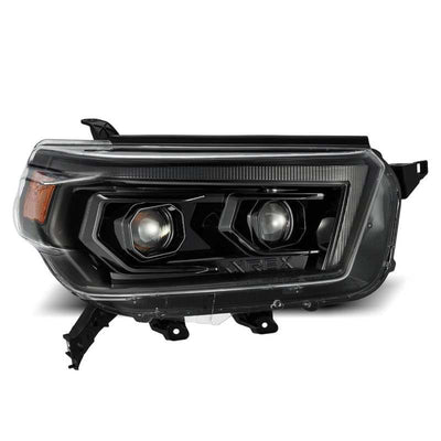 AlphaRex 10-13 Toyota 4Runner LUXX LED Proj Headlights Plank Style Alpha Black w/Seq Signal/DRL 880756 *Discontinued