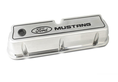 Ford Die Cast Alm Valve Cover Set w/Mustang Logo FRD302-030