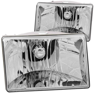 Anzo 1993-1998 Jeep Grand Cherokee Crystal Headlights Chrome