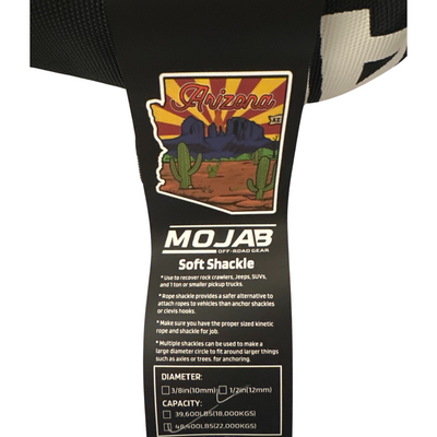 Soft Shackle 1/2'' x 22'' with sleeve and bag (Set of 2 Shackles) (Lifetime Warranty)