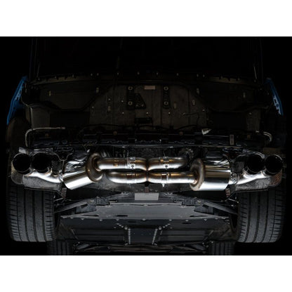 AWE Tuning 2020+ Chevrolet Corvette (C8) Touring Edition Exhaust - Quad Diamond Black Tips