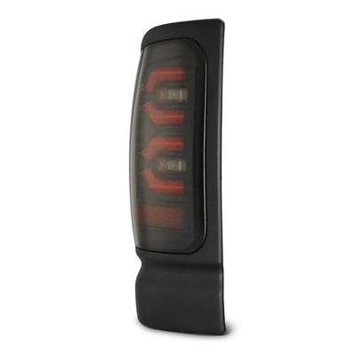AlphaRex 94-01 Dodge Ram 1500/94-02 Ram 2500/3500 LUXX-Series LED Tail Lights Black Red