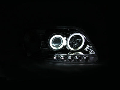 Anzo 1997.5-2003 Ford F-150 Projector Headlights w/ Halo Chrome 1pc
