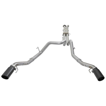 aFe MACHForce XP 3in 409-SS Exhaust Cat-Back 2017 Ford F-150 Raptor V6-3.5L (tt) w/ Black Tip