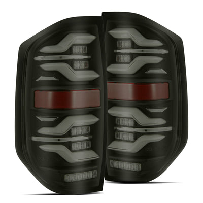 AlphaRex 14-21 Toyota Tundra LUXX LED Taillights Blk w/Activ Light/Seq Signal 672040 *Discontinued
