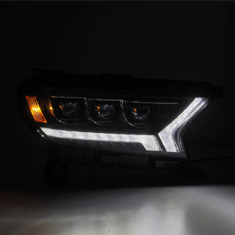 AlphaRex 19-23 Ford Ranger NOVA-Series LED Projector Headlights Black