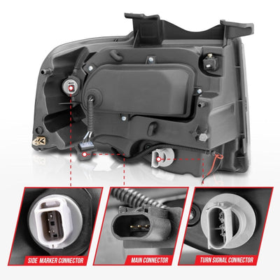 Anzo 2007-2014 Ford Expedition Projector Headlights Chrome