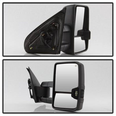SPYDER xTune Chevy Silverado 14-16 Heated Smoke LED Signal Telescoping Mirrors MIR-CSIL14S-G2-PWH-SM-SET 9936739