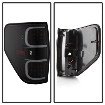 SPYDER xTune Ford F150 09-14 LED Tail Lights - Black ALT-ON-FF15009-LBLED-BK 5082169