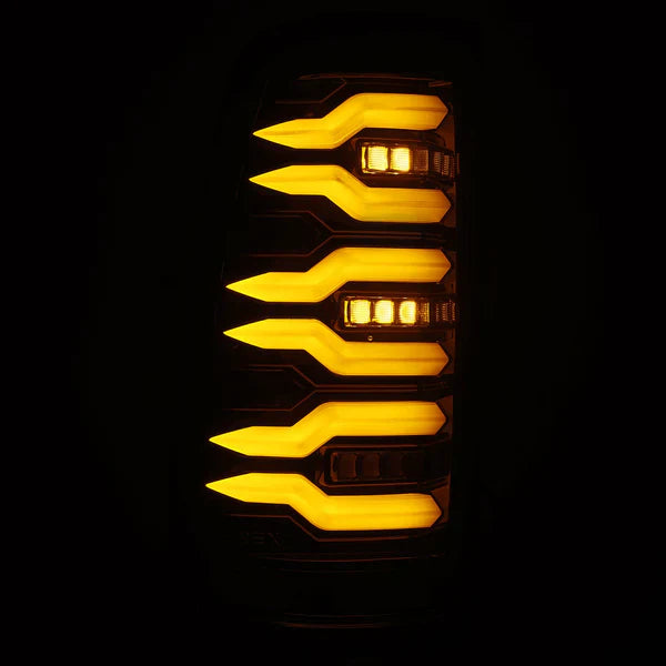 AlphaRex 99-06 Chevrolet Silverado/99-06 GMC Sierra LUXX-Series LED Tail Lights Black Red