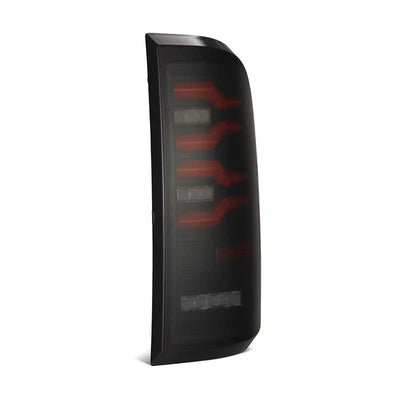 AlphaRex 99-16 Ford Super Duty / 97-03 F150 LUXX-Series LED Tail Lights Black Red