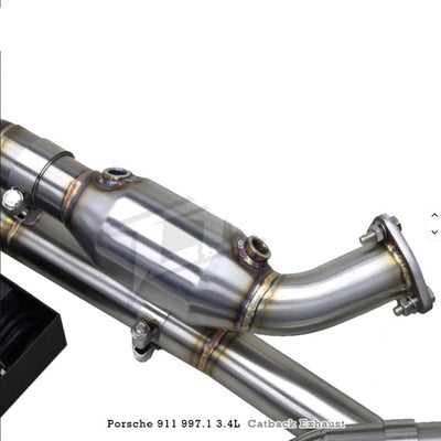 304ss Valved Catback Exhaust for Porsche 911 997.1 997.2 Carrera 4S