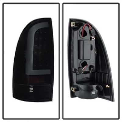 SPYDER xTune 05-15 Toyota Tacoma (Excl LED Tail Lights) LED Tail Lights - Blk Smk (ALT-ON-TT05-LBLED-BSM) 9038556