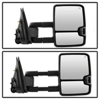 SPYDER xTune Chevy Silverado 14-16 Heated Smoke LED Signal Telescoping Mirrors MIR-CSIL14S-G2-PWH-SM-SET 9936739