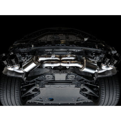 AWE Tuning 2020+ Chevrolet Corvette (C8) Touring Edition Exhaust - Quad Diamond Black Tips