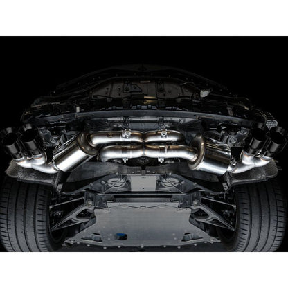 AWE Tuning 2020+ Chevrolet Corvette (C8) Touring Edition Exhaust - Quad Diamond Black Tips