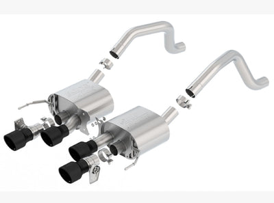 Borla 2015+ Chevy Corvette C7 Z06 6.2L Axle Back ATAK Exhaust Black Quad Tips w/o AFM w/ NPP 11903CB