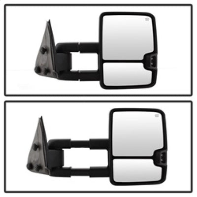 SPYDER xTune Chevy Silverado 03-06 G2 Heated Amber LED Signal Telescoping Mirrors MIR-CS03S-G2-PWH-AM-SET 9936685
