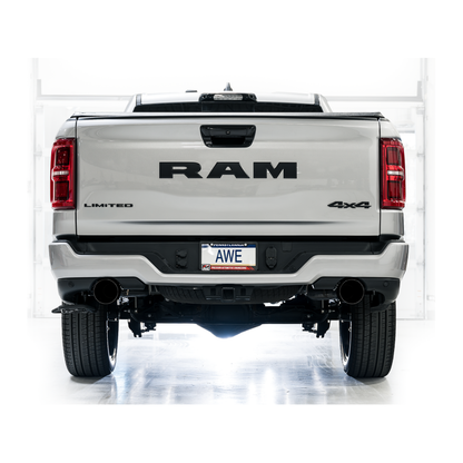 AWE 25+ RAM 1500 3.0TT 0FG Catback Touring Exhaust - Diamond Black Tips