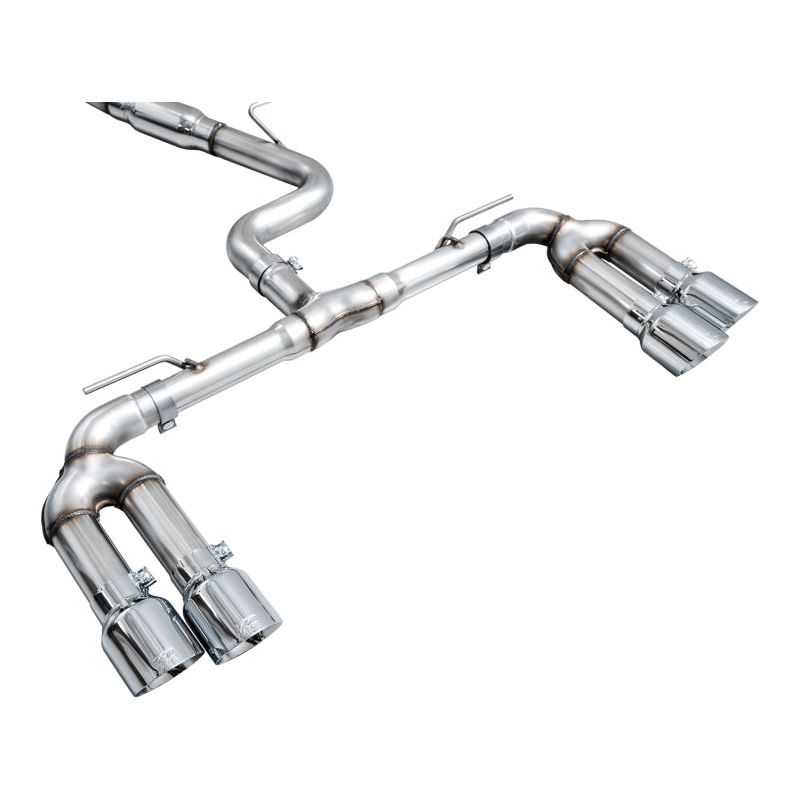 AWE 22-24 Audi 8Y S3 Track Edition Exhaust  - Chrome Silver Tips