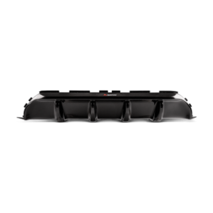 Akrapovic 18+ BMW M5 (F90) Rear Carbon Fiber Diffuser - High Gloss w/ Red/White Akrapovic Logo