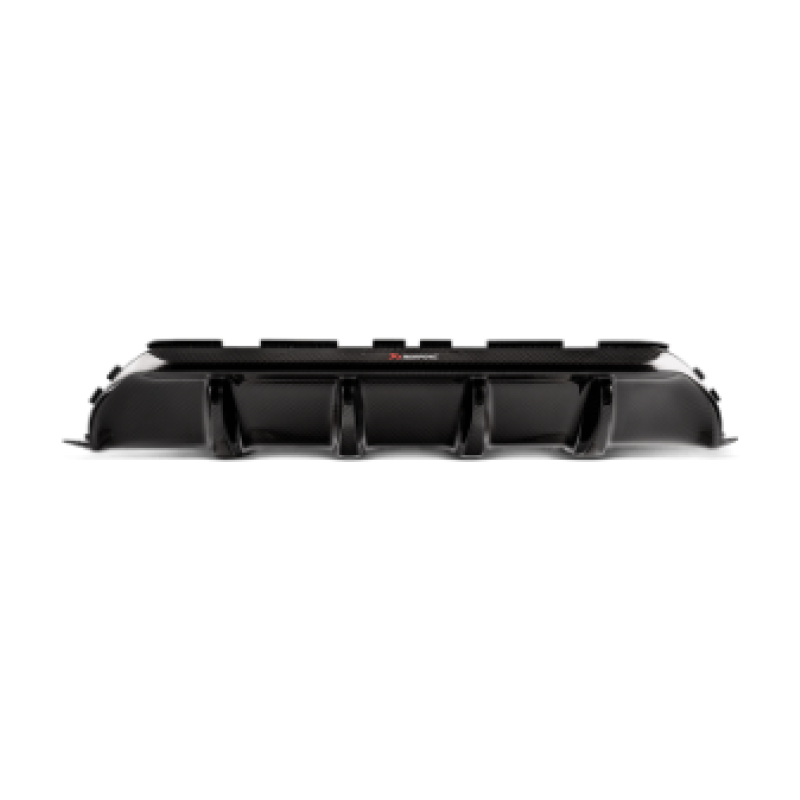 Akrapovic 18+ BMW M5 (F90) Rear Carbon Fiber Diffuser - High Gloss w/ Red/White Akrapovic Logo