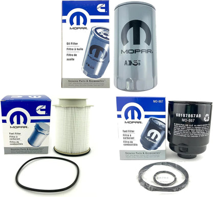 Mopar 2013-2018 Dodge RAM 2500-5500 6.7L Cummins Oil Fuel Filter Kit OEM quality image 1