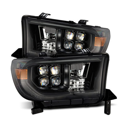 AlphaRex 07-13 Toyota Tundra/08-17 Toyota Sequoia MK II NOVA-Series LED Projector Headlights Alpha-Black (With Level Adjuster)