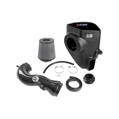 aFe 19-21 GM Trucks 5.3L/6.2L Track Series Carbon Fiber Cold Air Intake System W/ Pro Dry S Filters