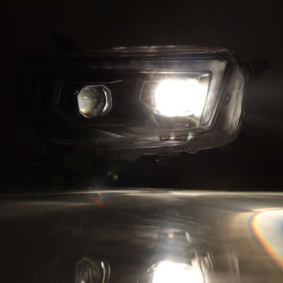 AlphaRex 10-13 Toyota 4Runner PRO-Series Halogen Projector Headlights Alpha-Black