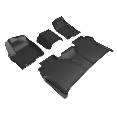 3D MAXpider 19-24 Chevrolet Silverado Crew Cab W/ Bench Seating Kagu Black R1 R2 L1CH09901509