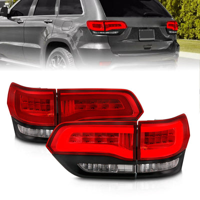 Anzo 2014-2016 Jeep Grand Cherokee LED Taillights Red/Clear