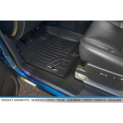 SMARTLINER Custom Fit Floor Liners For 2007-2013 Silverado/Sierra 1500/2500/3500 HD Extended Cab