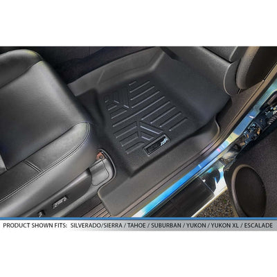 Smart Trim™ Custom Fit Floor Liners For 2007-2013 Silverado/Sierra 1500 Crew Cab - 2007-2014 2500/3500 HD Crew Cab