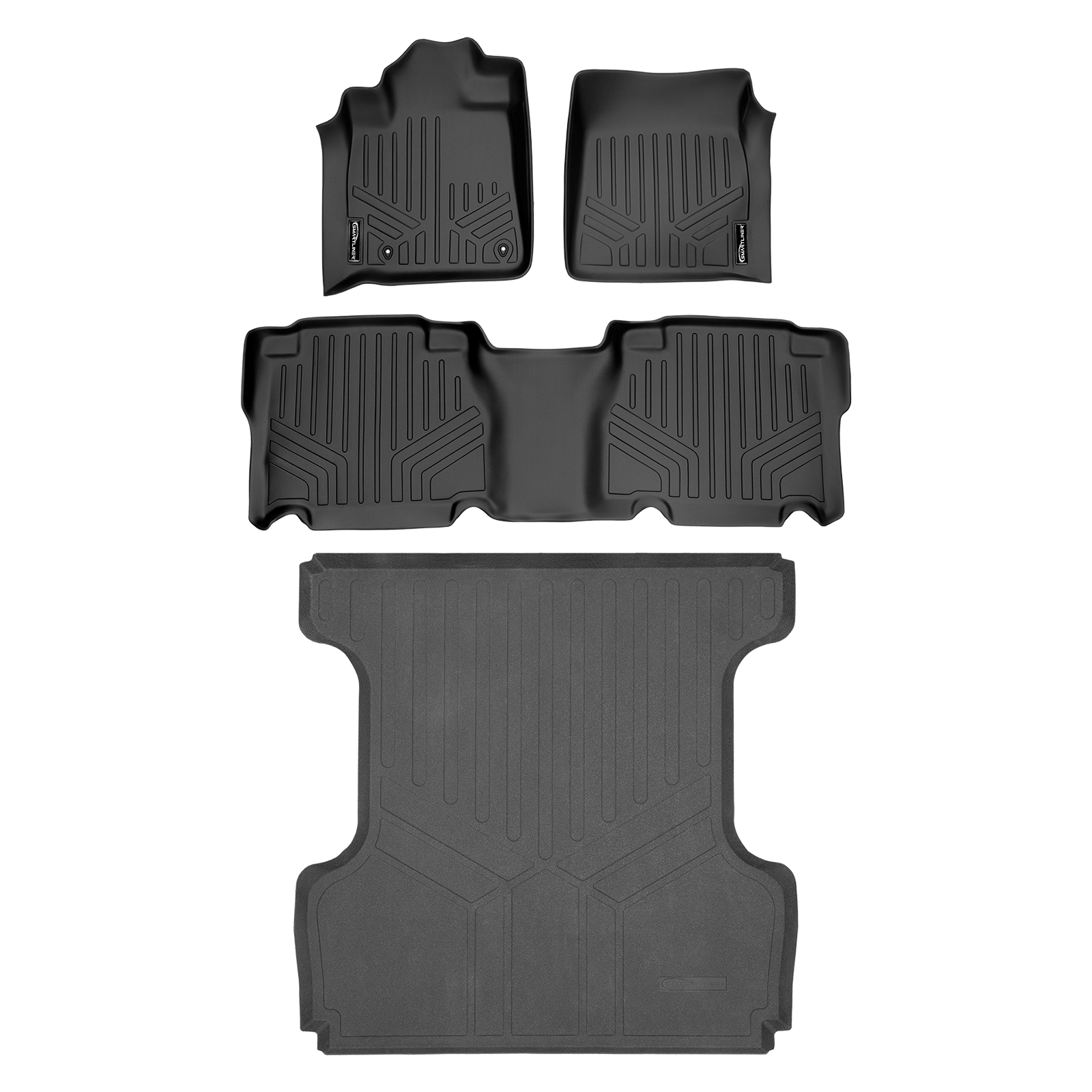 SMARTLINER Custom Fit Floor Liners For 2007-2011 Toyota Tundra CrewMax Cab