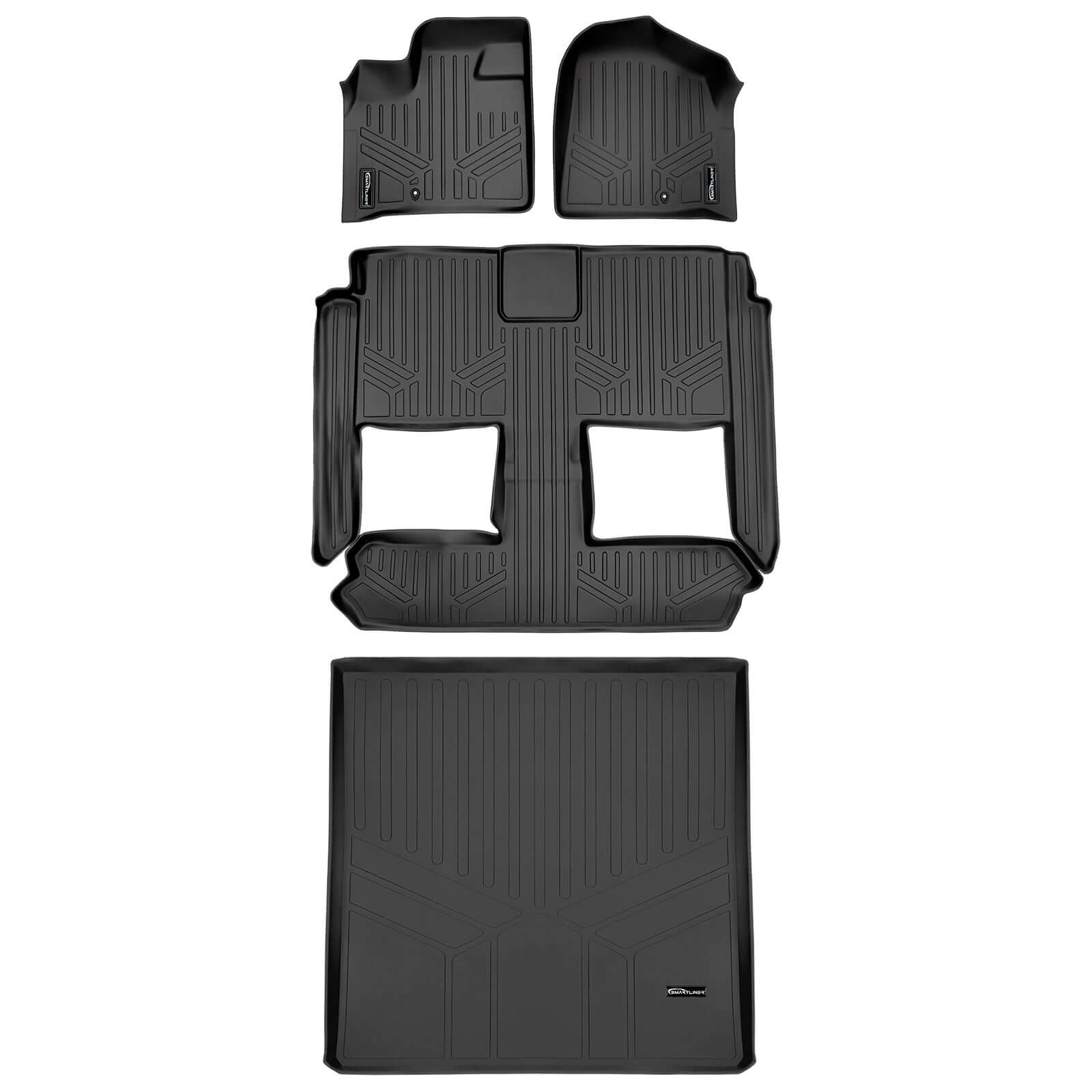 Smart Trim™ Custom Fit Floor Liners For 2008 2020 Caravan/Town & Country (Stow'n Go Only)