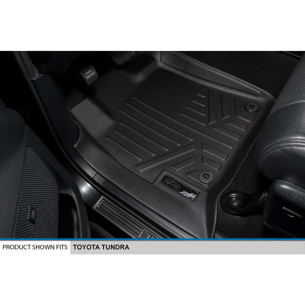 SMARTLINER Custom Fit Floor Liners For 2008 - 2022 Toyota Sequoia with 2nd Row Bench Seat