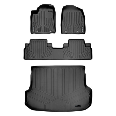 SMARTLINER Custom Fit Floor Liners For 2013-2015 Lexus RX (First Row Twist type Rings)