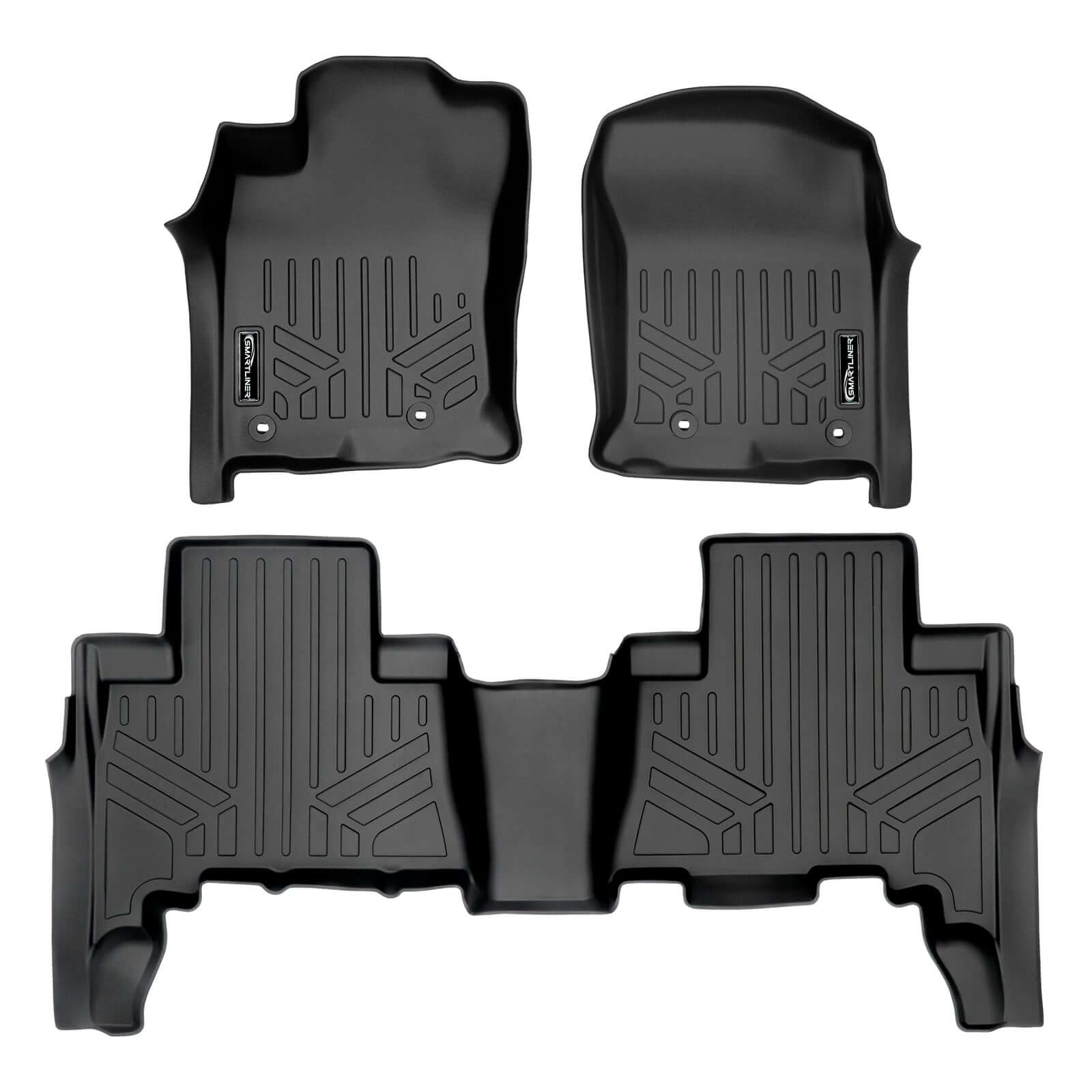 SMARTLINER Custom Fit Floor Liners For 2013-2024 Toyota 4Runner (7 Passenger with 3rd Row Seats)