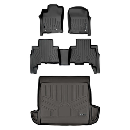 SMARTLINER Custom Fit Floor Liners For 2013-2024 Toyota 4Runner (5 Passenger Model without Sliding Rear Tray)